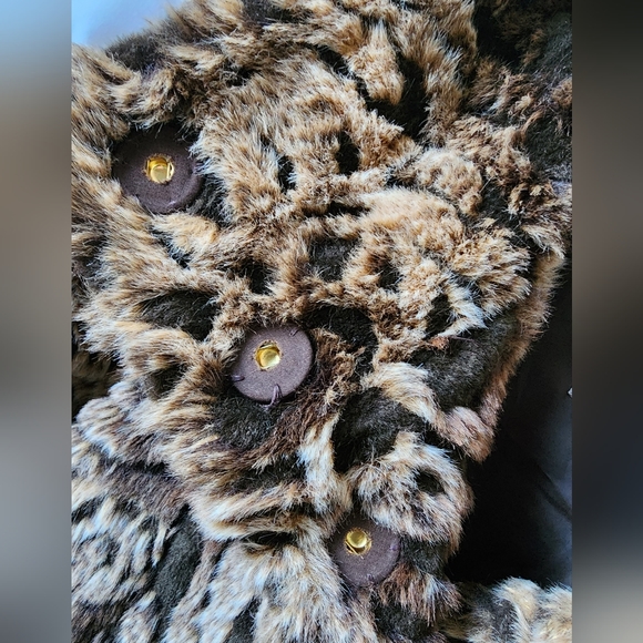 Steve Madden Women's Animal Print Coat with Button Magnetic Snaps Size Large - Picture 9 of 12